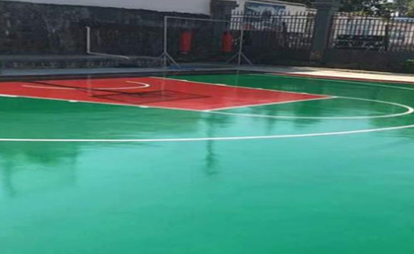 内江篮球场翻新地面